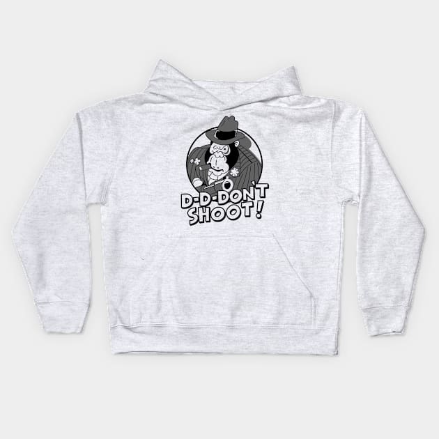 Mugs Murphy Dave Lister D-D-Don't Shoot B/W Kids Hoodie by Meta Cortex